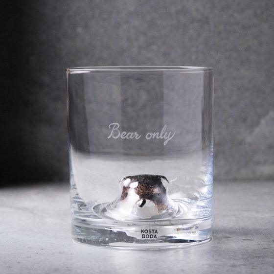 460cc【Kosta Boda刻字客製】瑞典進口 熊 New Friends Tumbler Bear 威士忌杯 熊寶寶 小熊禮物 - MSA玻璃雕刻