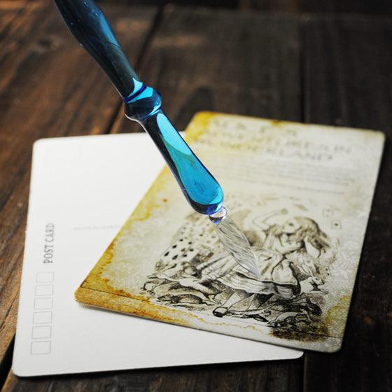 MSA玻璃筆 愛麗絲藍 沾水筆 文具 - MSA玻璃雕刻