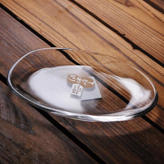 15.4cm【日本Aderia手捻仿陶玻璃盤】石塚硝子手捻仿陶盤 日式料理擺盤 - MSA玻璃雕刻
