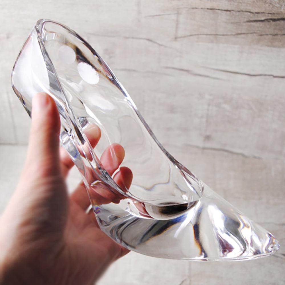 19cm【灰姑娘玻璃鞋】求婚專用 Cinderella glass slipper 水晶玻璃鞋 - MSA玻璃雕刻