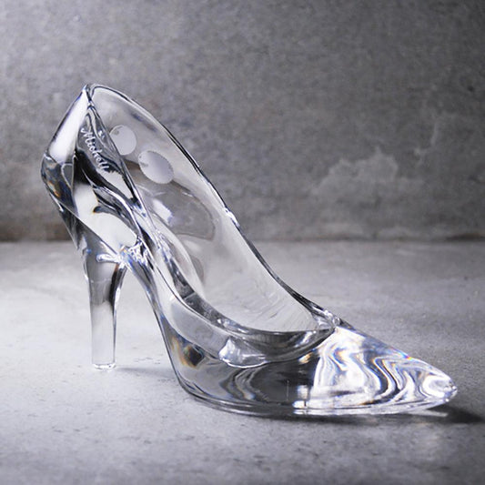 19cm【灰姑娘玻璃鞋】求婚專用 Cinderella glass slipper 水晶玻璃鞋 - MSA玻璃雕刻