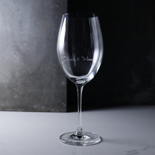 470cc 曼谷【Lucaris】無鉛水晶紅酒杯 - MSA玻璃雕刻