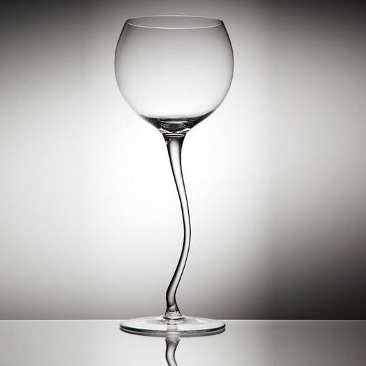 380cc【Rona Cassiopeia】歪歪白酒杯 無鉛水晶玻璃雕刻 酒杯刻字 送禮 - MSA玻璃雕刻