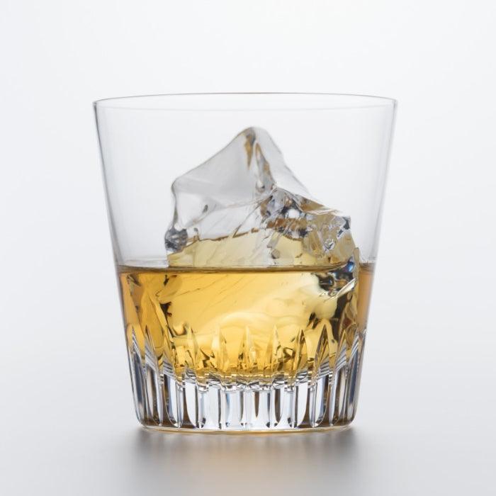 270cc【日本松徳硝子】松徳ROCK #01 小千本 威士忌杯Rock Glass無鉛水晶玻璃 酒器 (日本桐箱包裝) - MSA玻璃雕刻