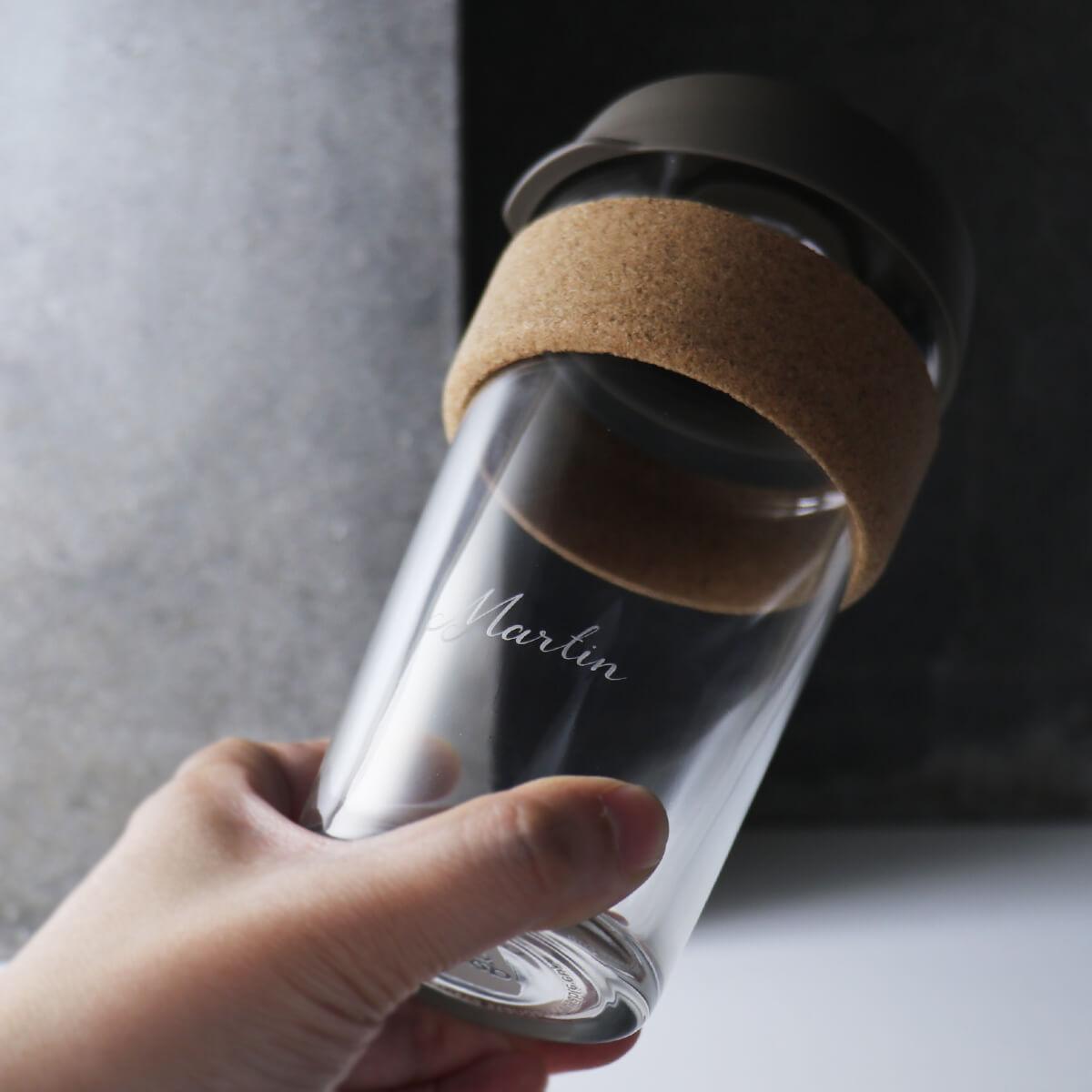 454cc【澳洲KeepCup】7色 (軟木環)隨行杯客製刻字 環保杯 16oz咖啡杯 - MSA玻璃雕刻