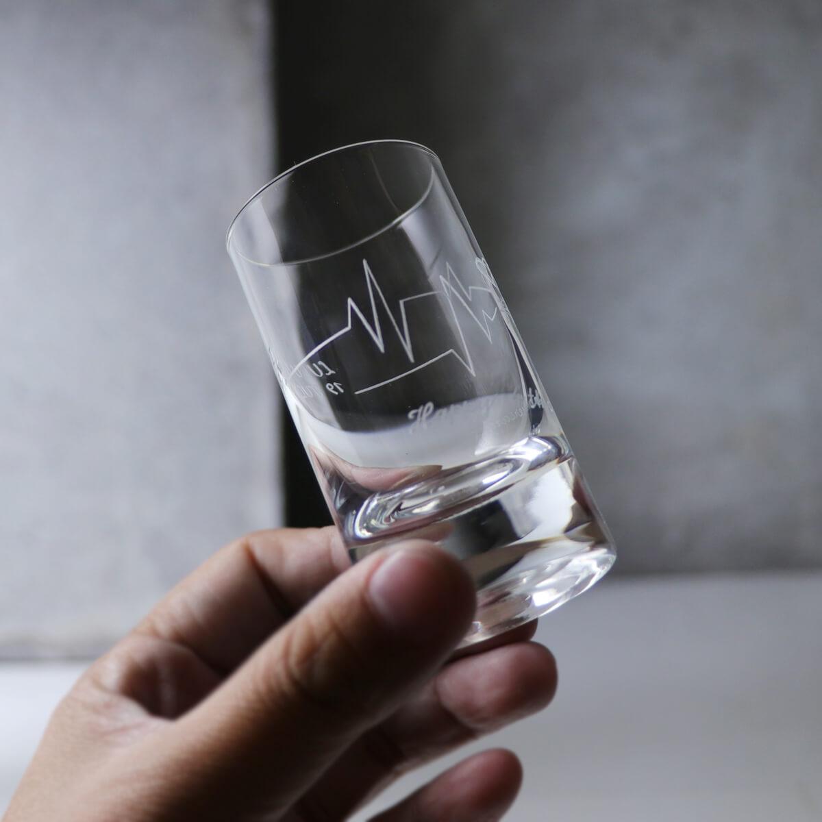 (一對價) 46cc【德國蔡司Schott Zwiesel】心跳的聲音 烈酒杯 對杯 - MSA玻璃雕刻