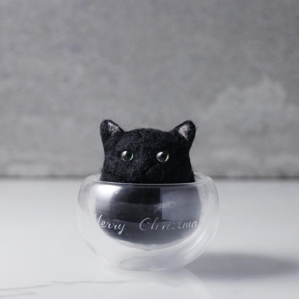 feiwa手作 貓丸犬丸杯 聖誕禮物 - MSA玻璃雕刻