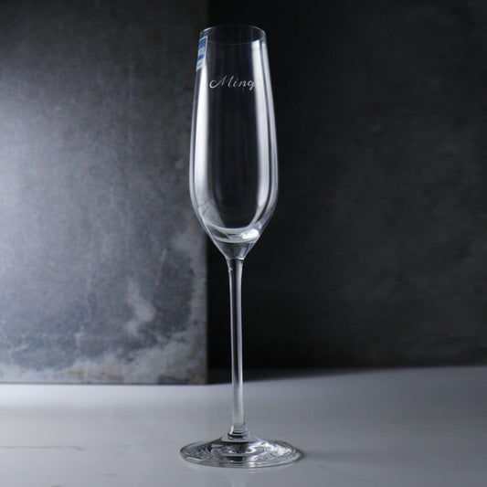 240cc【德國蔡司Schott Zwiesel】Fortissimo 水晶香檳杯 - MSA玻璃雕刻