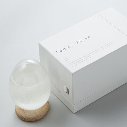 17cm【白天】日本Tempo Pulse Dawn天氣瓶 天氣球刻字 客製訂做 航海士遇見美麗的氣候瓶 - MSA玻璃雕刻