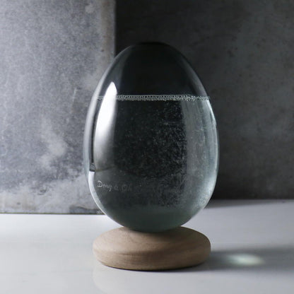 17cm【黑夜】日本Tempo Pulse Dawn天氣瓶 天氣球刻字 客製訂做 航海士遇見美麗的氣候瓶 - MSA玻璃雕刻