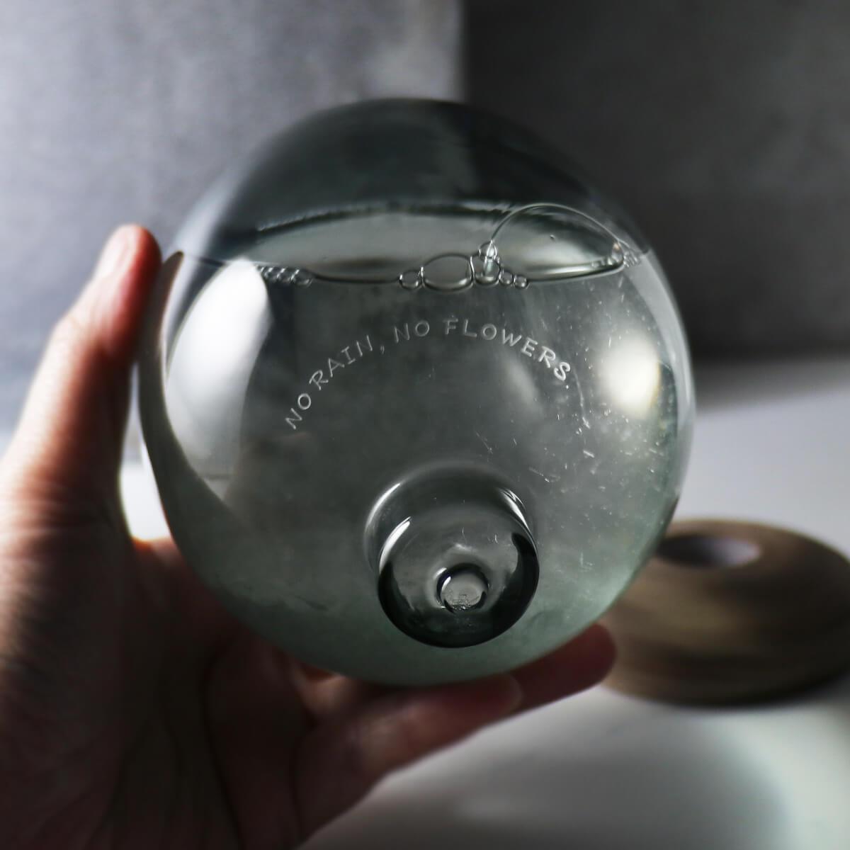 17cm【黑夜】日本Tempo Pulse Dawn天氣瓶 天氣球刻字 客製訂做 航海士遇見美麗的氣候瓶 - MSA玻璃雕刻