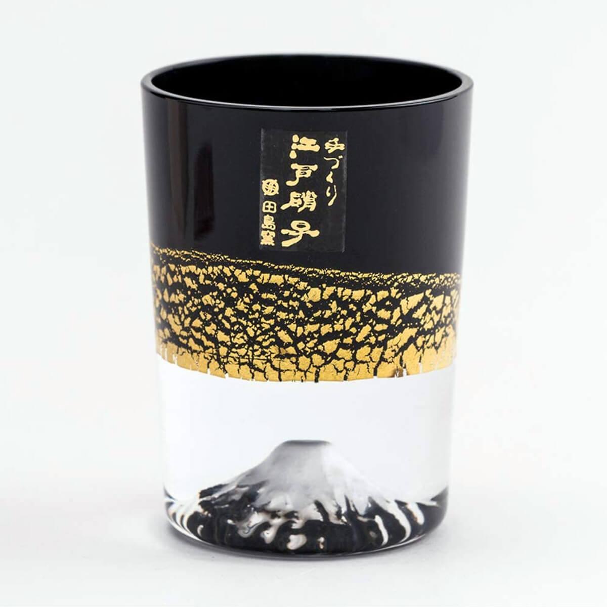 80cc (單個價)【日本田島硝子】手工製作金箔冷酒杯 - MSA玻璃雕刻