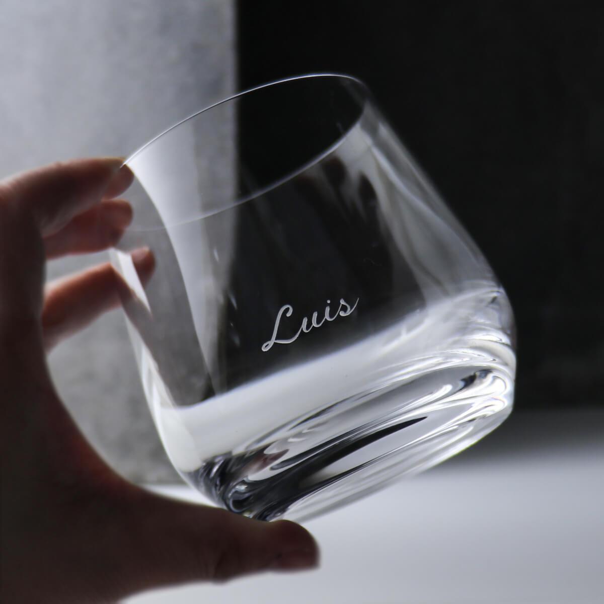 370cc 香港【Lucaris】名字專屬 無鉛水晶威士忌杯 - MSA玻璃雕刻