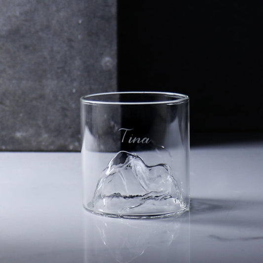 200cc【雪山耐熱杯】刻字紀念茶杯 - MSA玻璃雕刻