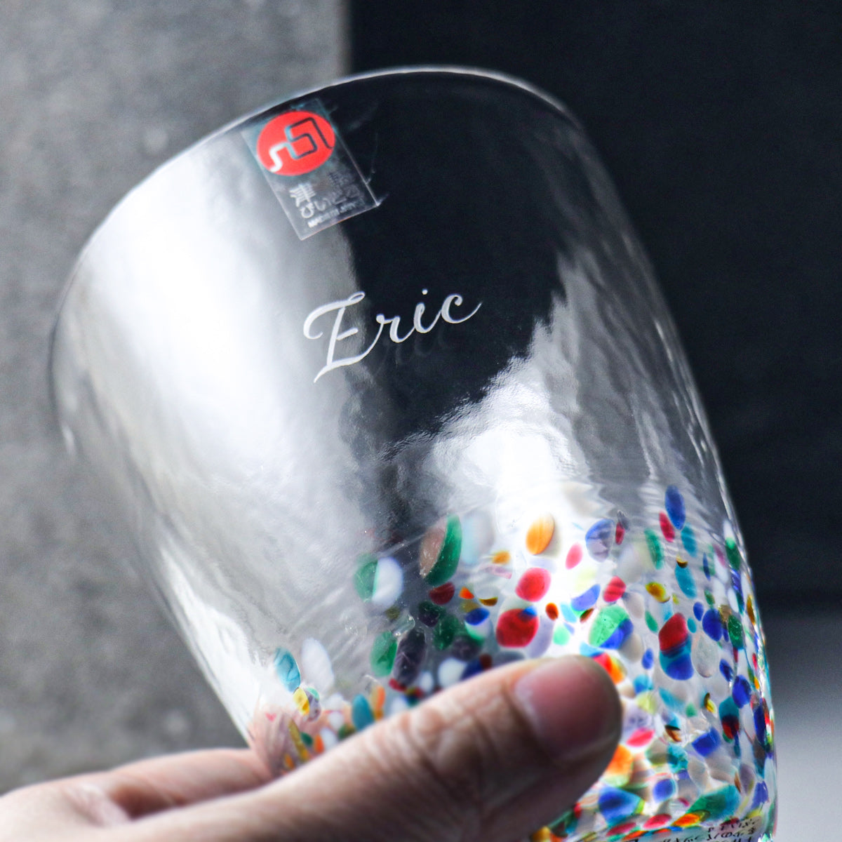 300cc【ADERIA】日本津輕琉璃 青森睡魔祭 繽紛手工玻璃杯