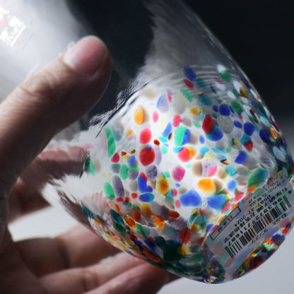 300cc【ADERIA】日本津輕琉璃 青森睡魔祭 繽紛手工玻璃杯