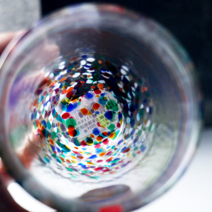 300cc【ADERIA】日本津輕琉璃 青森睡魔祭 繽紛手工玻璃杯