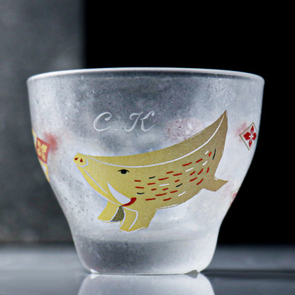 90cc【生肖豬】 12生肖 日本Aderia清酒杯 亥豬生日禮物