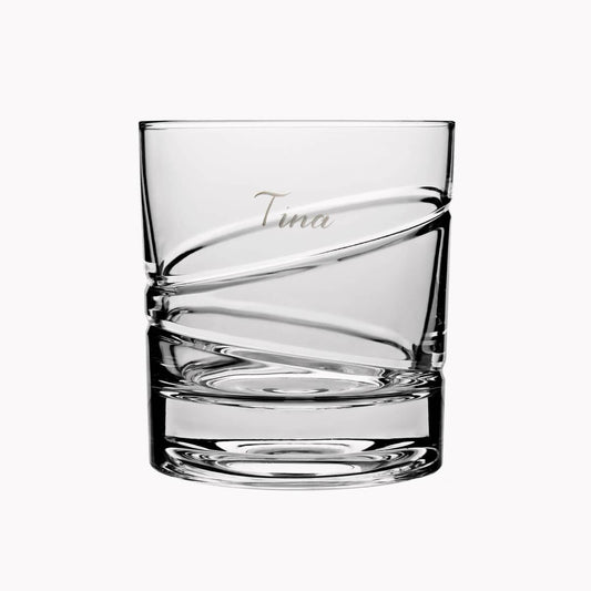 320cc【德國SHTOX】舞燕 旋轉威士忌杯手工客製刻字 會跳舞的杯子 - MSA玻璃雕刻