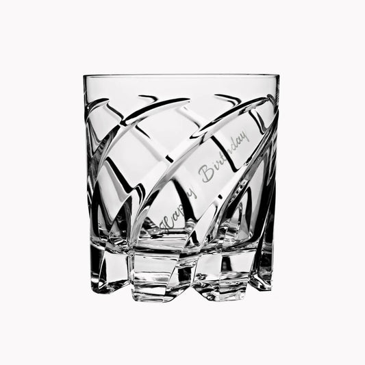 320cc【德國SHTOX】星火 旋轉威士忌杯手工客製刻字 會跳舞的杯子 - MSA玻璃雕刻