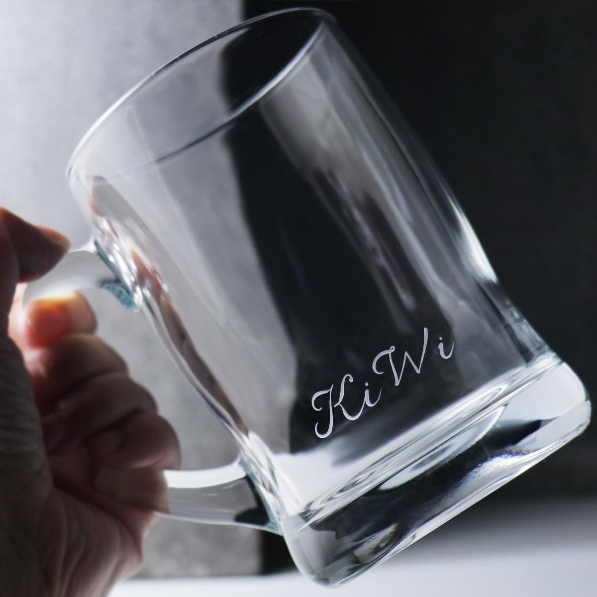 450cc【Arcoroc】客製刻字啤酒杯 - MSA玻璃雕刻