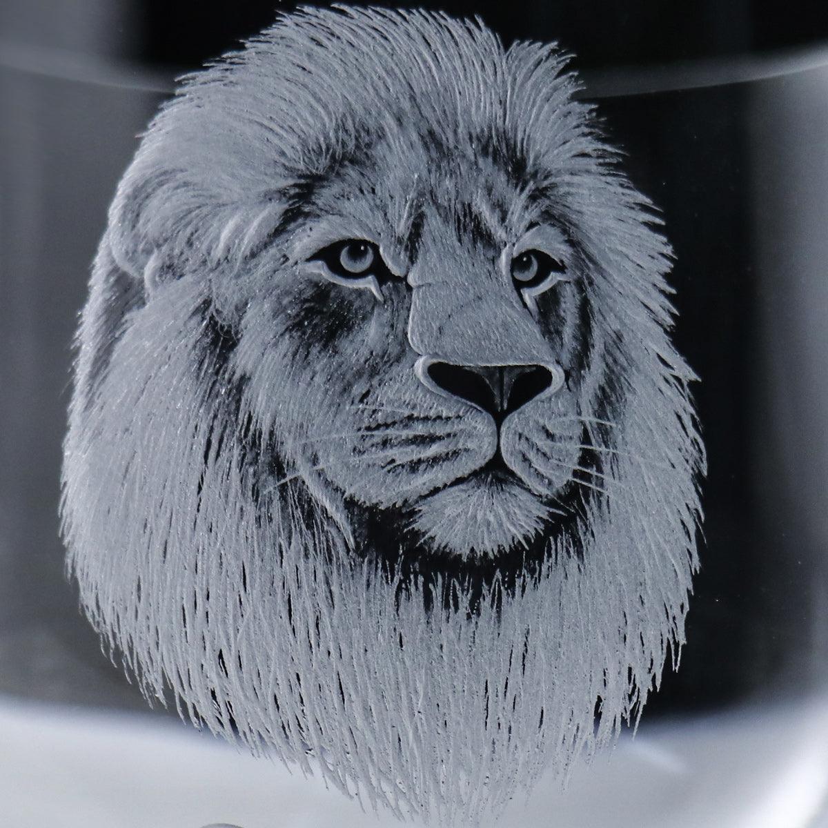 395cc 上海【Lucaris】獅 Lion威士忌水晶杯 雄獅 獅子座 - MSA玻璃雕刻