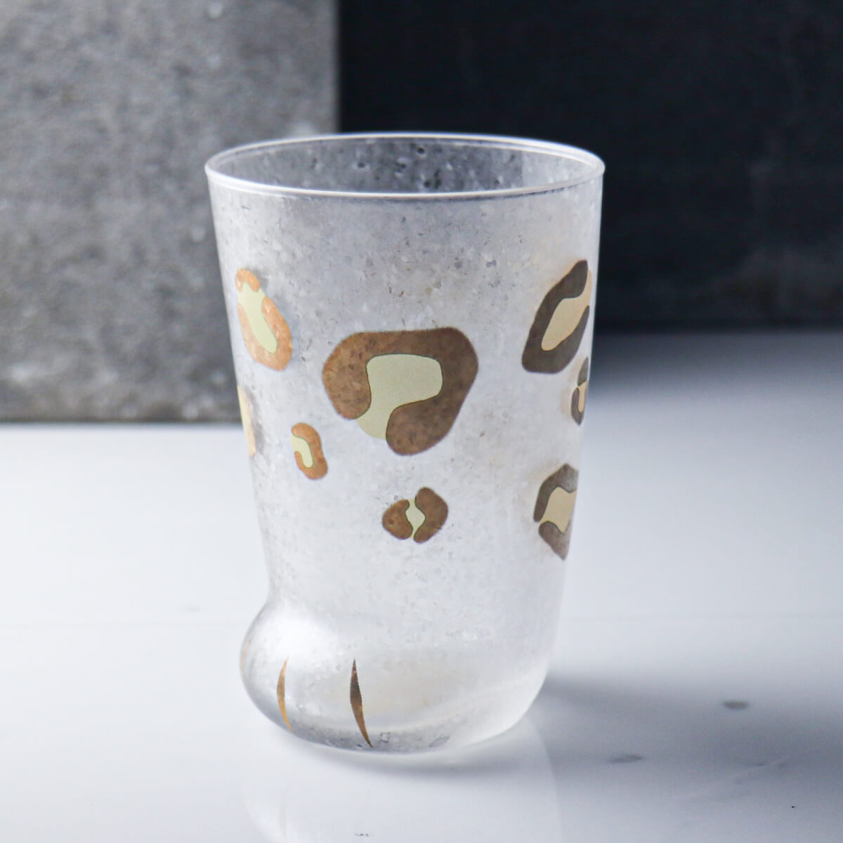 300cc【coconeco正品貓腳杯】日本Aderia金箔虎斑貓腳杯