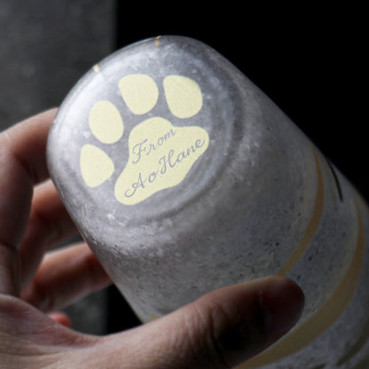 300cc【coconeco正品貓腳杯】日本Aderia金箔美國短毛貓貓腳杯