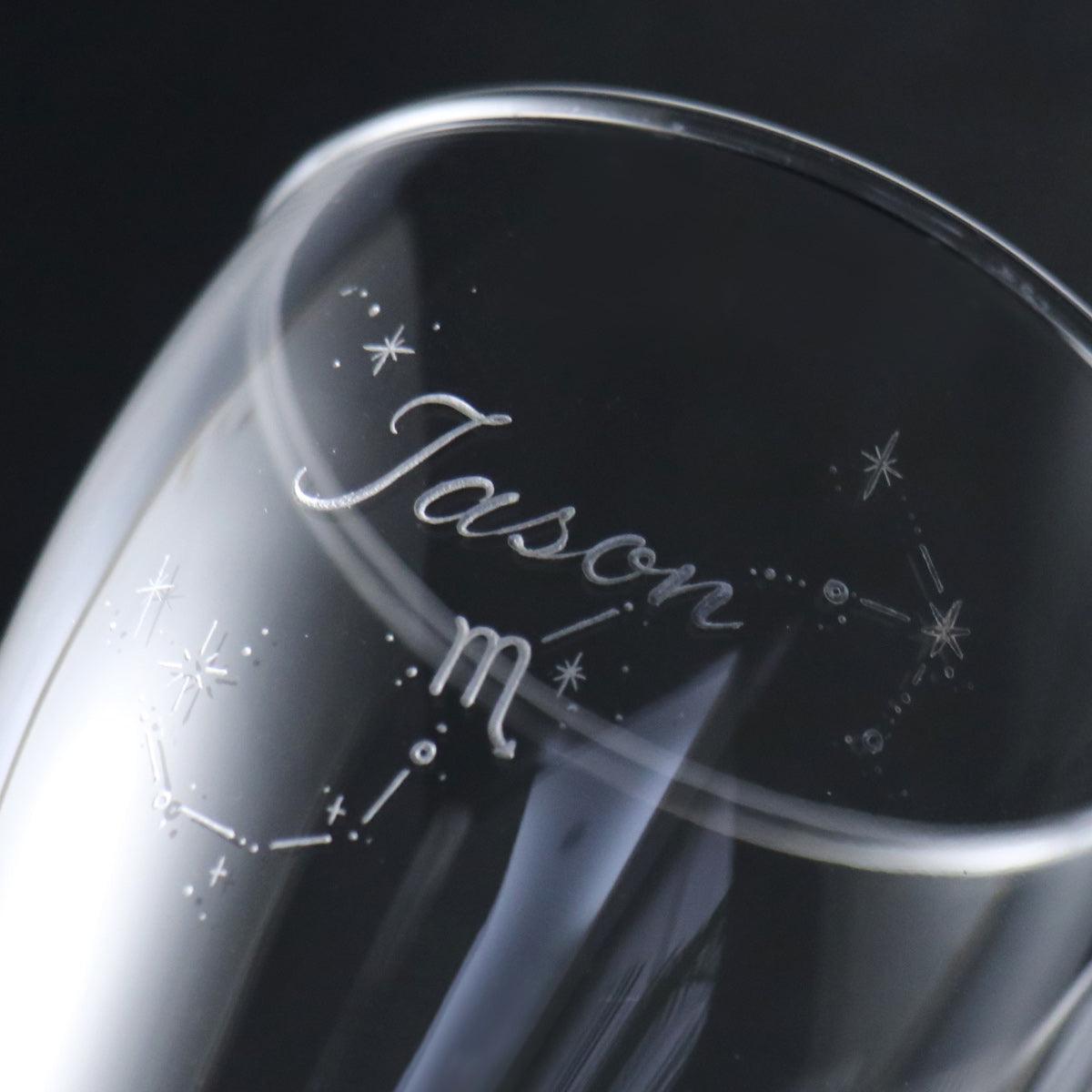 545cc【客製你的星圖】名字星座啤酒杯 - MSA玻璃雕刻