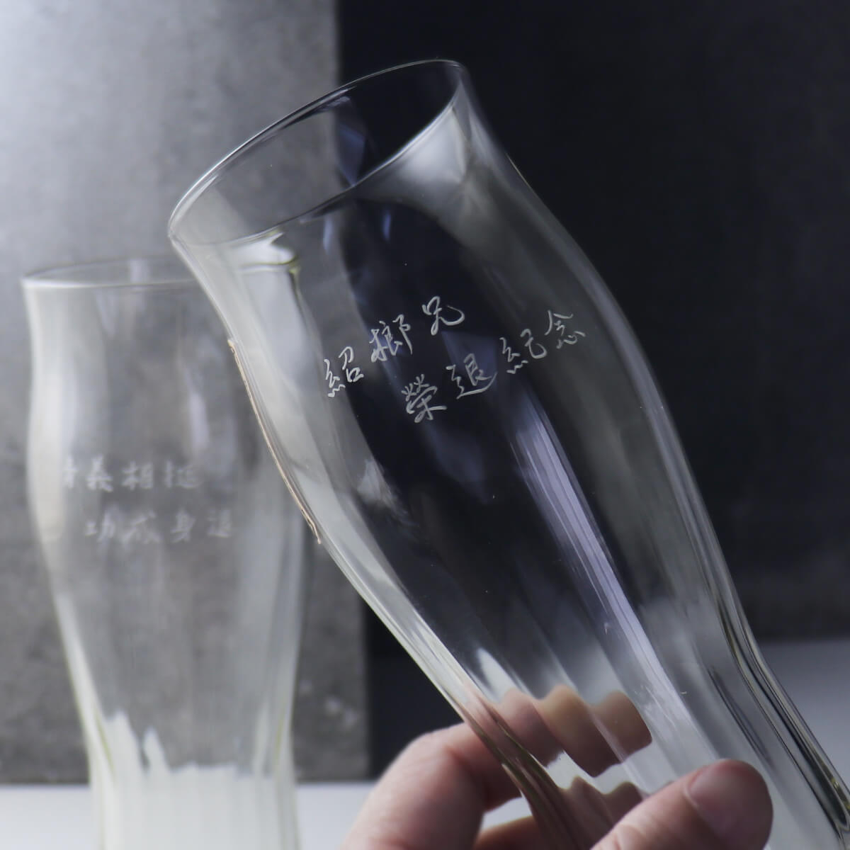 (一對價)360cc【東洋佐佐木】日本製琥珀色精酿小麥啤酒對杯禮盒組 生日宴送禮