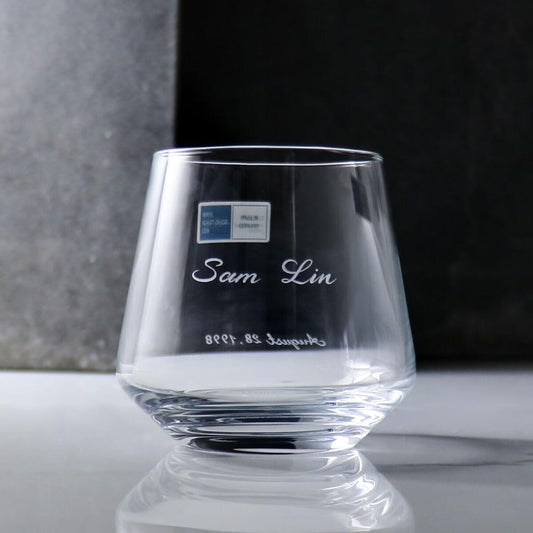 310cc【德國蔡司Schott Zwiesel水晶錐】水晶威士忌杯 - MSA玻璃雕刻