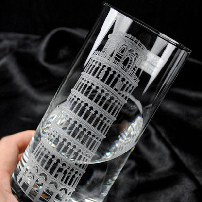 340cc【德國蔡司Schott Zwiesel】比薩斜塔 10°Barserie水晶啤酒杯 世界最佳的水晶玻璃 世界遺產 - MSA玻璃雕刻