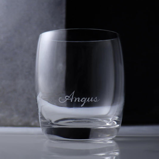 320cc【名字酒杯】(薄邊)希臘威士忌杯 洛克水杯 - MSA玻璃雕刻