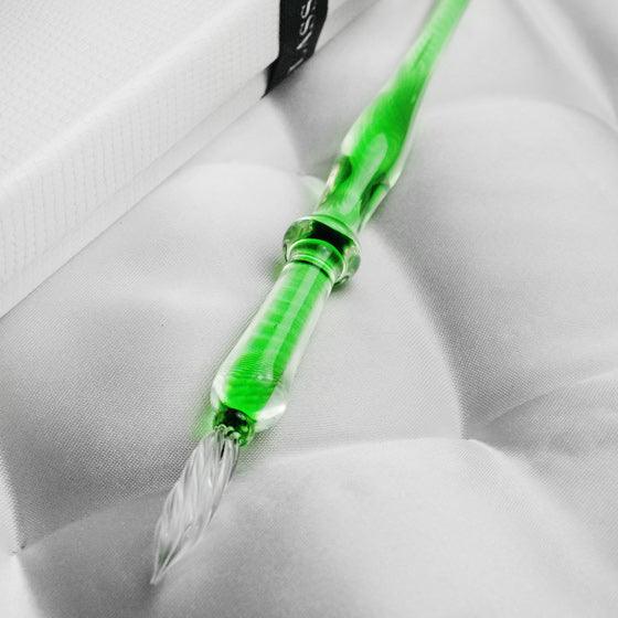 MSA玻璃筆 薄緑透明綠色 沾水筆刻字 文具 - MSA玻璃雕刻